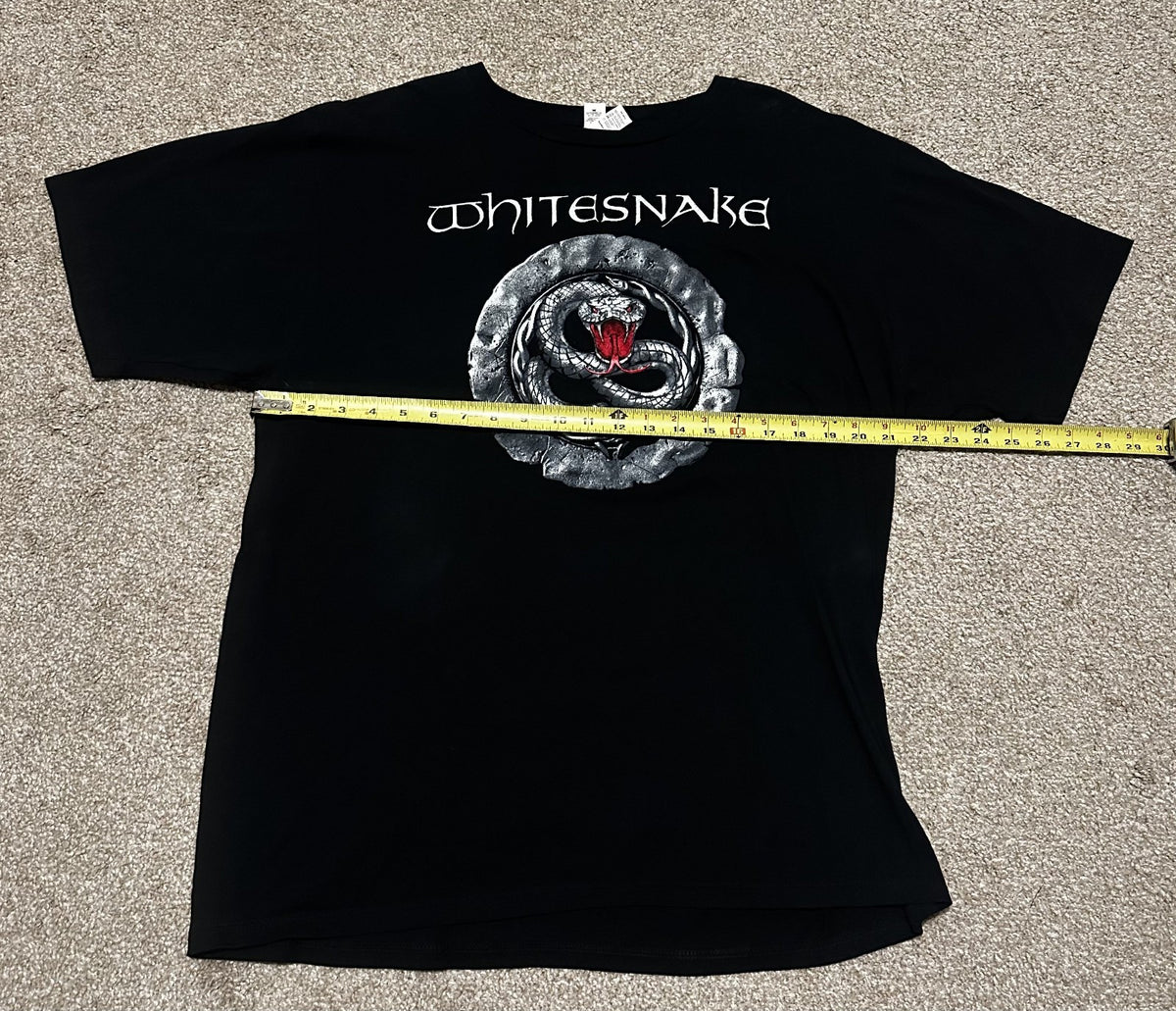 WHITESNAKE T-SHIRT~2013 NORTH AMERICA TOUR~YEAR OF THE SNAKE~ORIGINAL~XL~BLACK