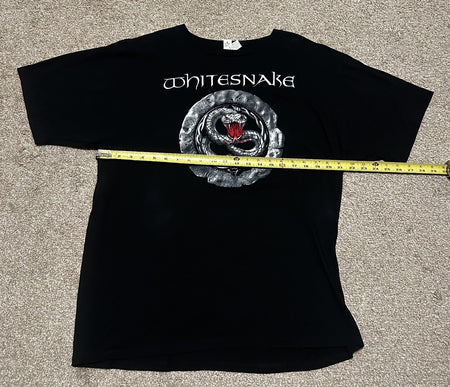 WHITESNAKE T-SHIRT~2013 NORTH AMERICA TOUR~YEAR OF THE SNAKE~ORIGINAL~XL~BLACK