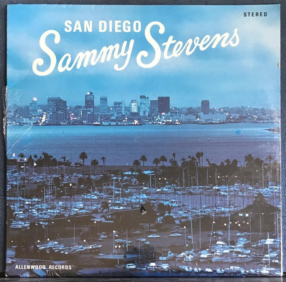 SAMMY STEVENS SAN DIEGO~SIGNED + SEALED ALLENWOOD RECORDS LP~JAZZ~BIG BAND~SWING