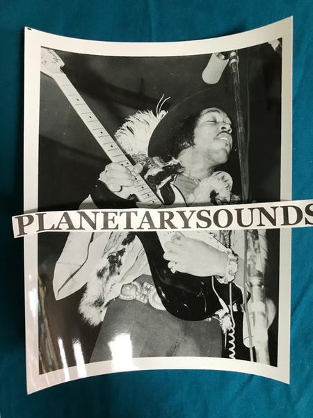 JIMI HENDRIX BLACK and WHITE ON STAGE PORTRAIT ~8x10 REPRO~PSYCHEDELIC ACID ROCK