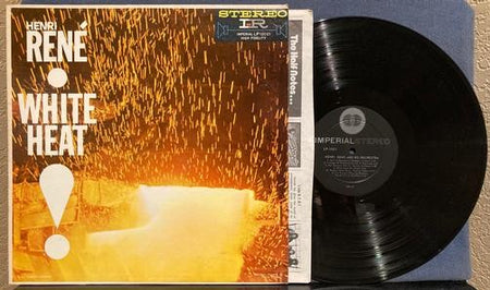 HENRI RENE & HIS ORCHESTRA WHITE HEAT!~1959 IMPERIAL STEREO FIRST PRESS LP~SWING