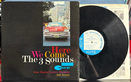 THE THREE SOUNDS HERE WE COME~ORIG 1961 MONO BLUE NOTE LP~RVG~EAR~GENE HARRIS