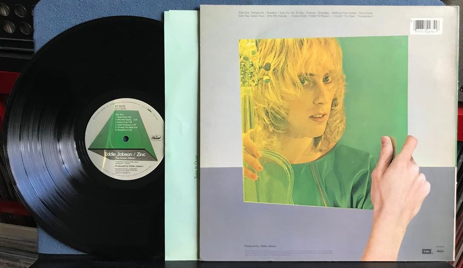 EDDIE JOBSON / ZINC~THE GREEN ALBUM~1983 CAPITOL FIRST PRESS LP w/INNER SLV~PROG