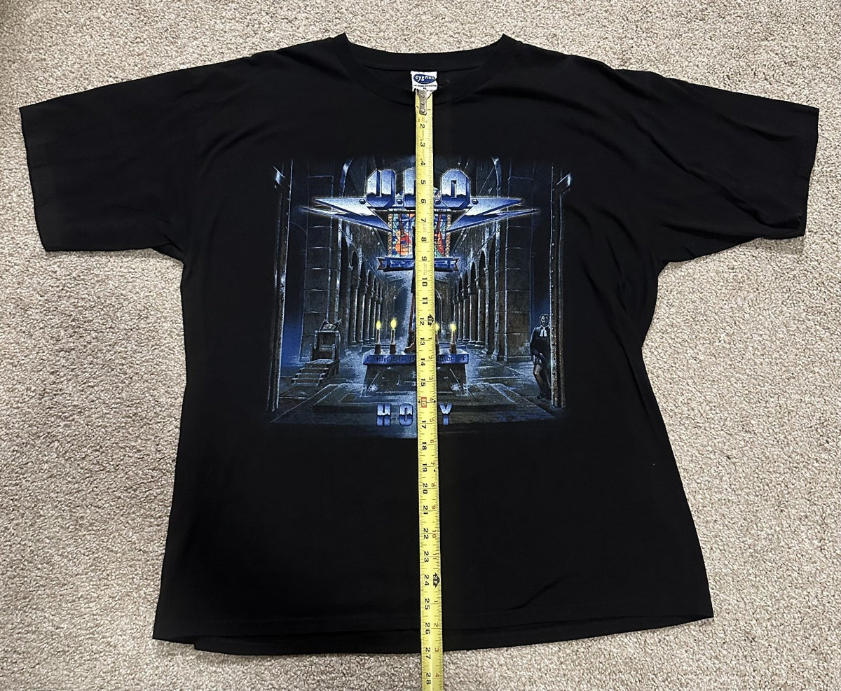 U.D.O. CONCERT T-SHIRT~2000 HOLY TOUR~ORIGINAL~CYGNUS TAG~XL~BLACK~EXC COND~VTG
