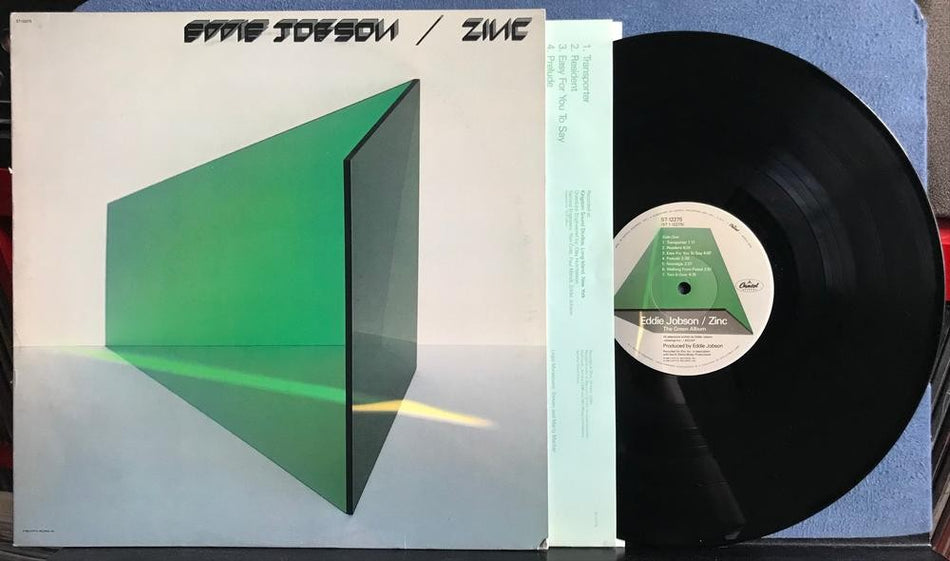 EDDIE JOBSON / ZINC~THE GREEN ALBUM~1983 CAPITOL FIRST PRESS LP w/INNER SLV~PROG