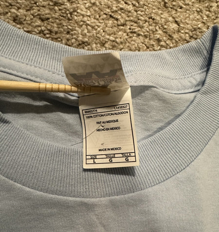 MEAT PUPPETS CONCERT T-SHIRT~1990s~HAND HEAD~LIGHT BLUE~LG~EXC COND~VTG~NEW