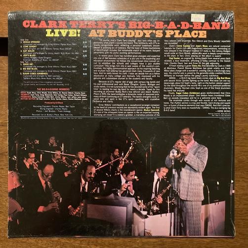 CLARK TERRY'S BIG-B-A-D-BAND LIVE! AT BUDDY'S PLACE~SEALED 1976 VANGUARD LP~JAZZ