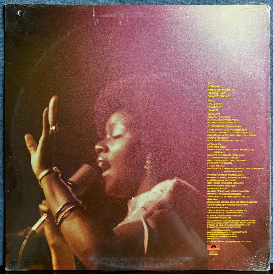GLORIA GAYNOR LOVE TRACKS~SEALED 1978 LP w/HYPE STICKER~EXTENDED I WILL SURVIVE