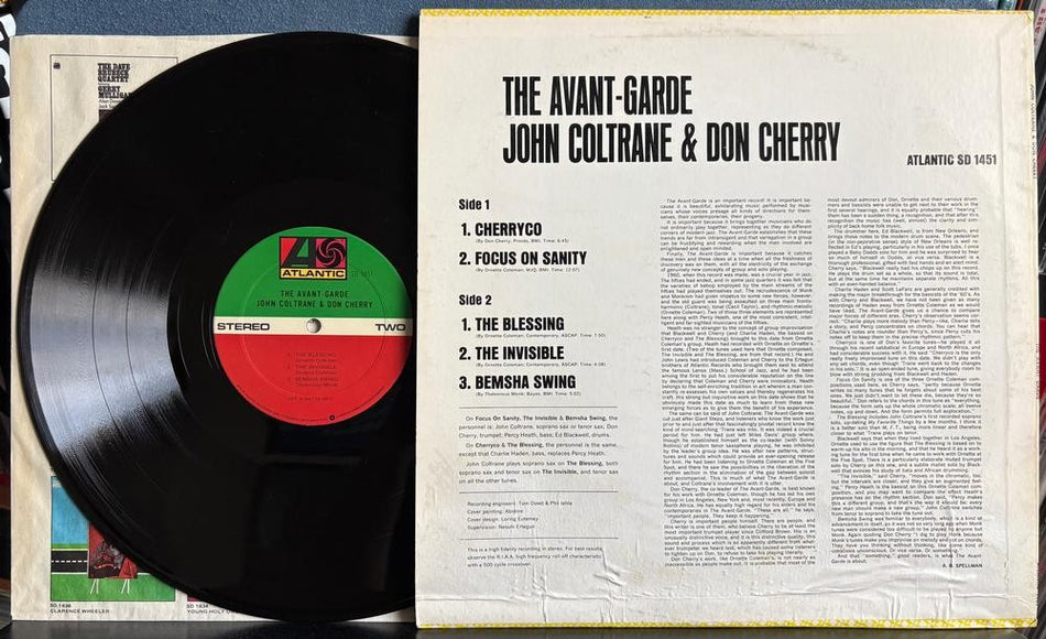 JOHN COLTRANE / DON CHERRY~THE AVANT-GARDE~'75 ATLANTIC MONARCH PRESS RE LP~JAZZ
