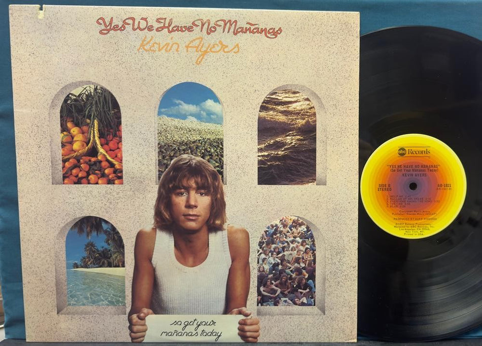 KEVIN AYERS YES WE HAVE NO MANANAS...~NM- 1977 FIRST PRESS LP w/INNER