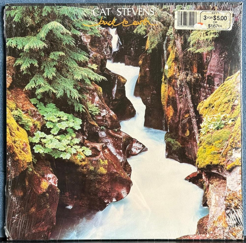CAT STEVENS BACK TO EARTH~SEALED OG 1978 A&M LP~LIGHTLY TEXTURED COVER~FOLK ROCK
