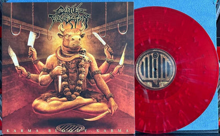 CATTLE DECAPITATION KARMA.BLOODY.KARMA~NM 2014 BLOODY SPLATTER RE LP~GRINDCORE