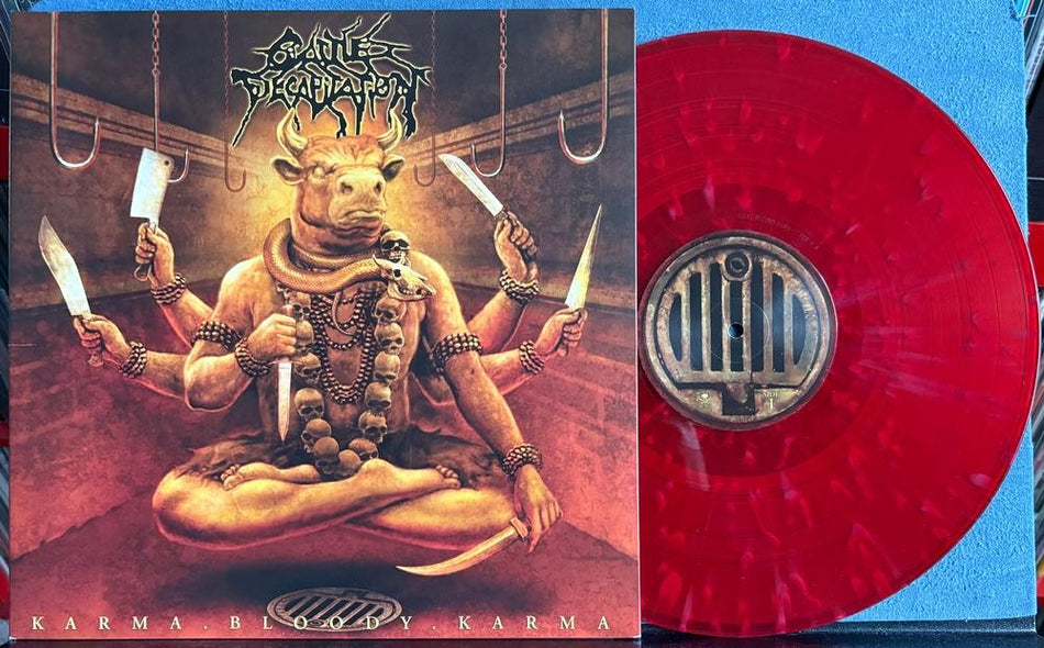 CATTLE DECAPITATION KARMA.BLOODY.KARMA~NM 2014 BLOODY SPLATTER RE LP~GRINDCORE