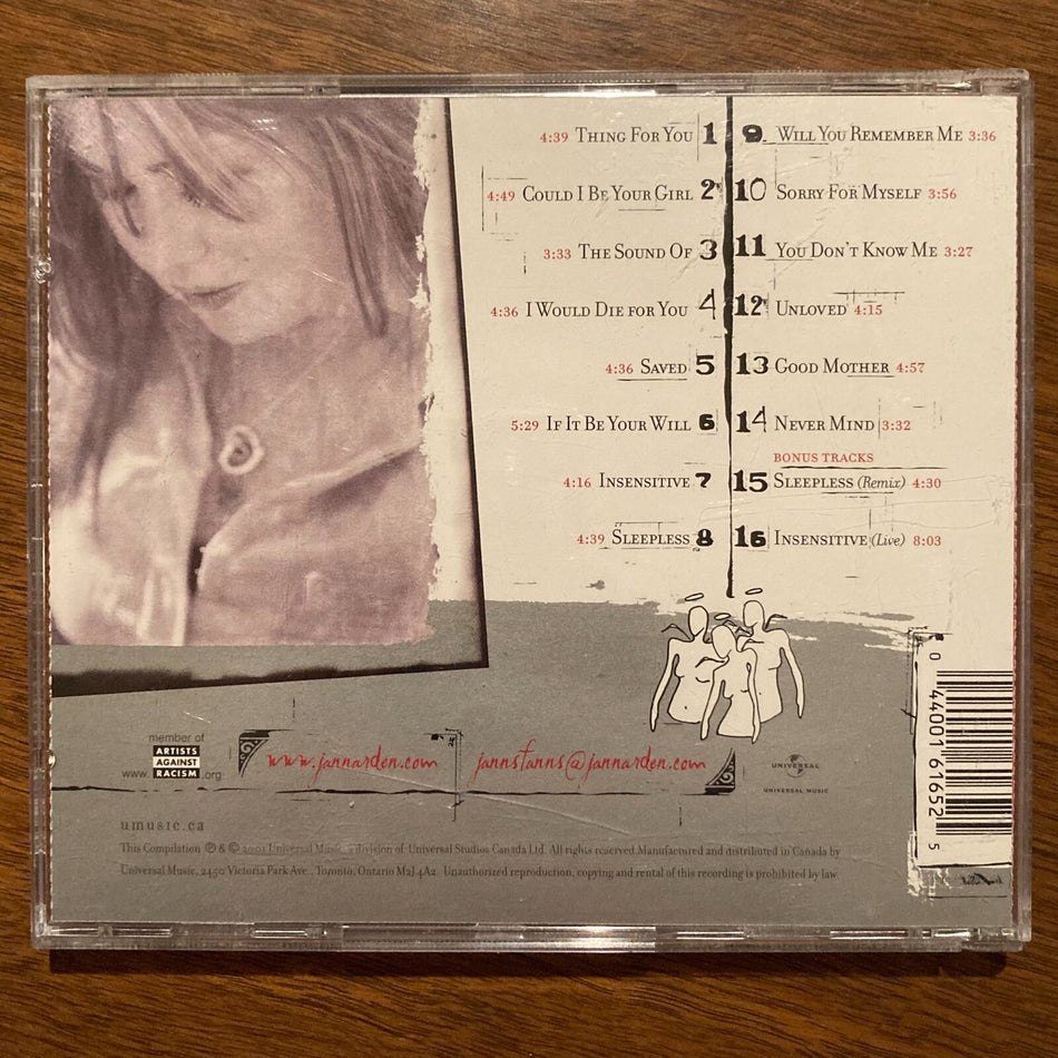 THE BEST OF JANN ARDEN SIGNED!~GREATEST HURTS~AUTOGRAPHED CD BOOKLET!~*NO CD*