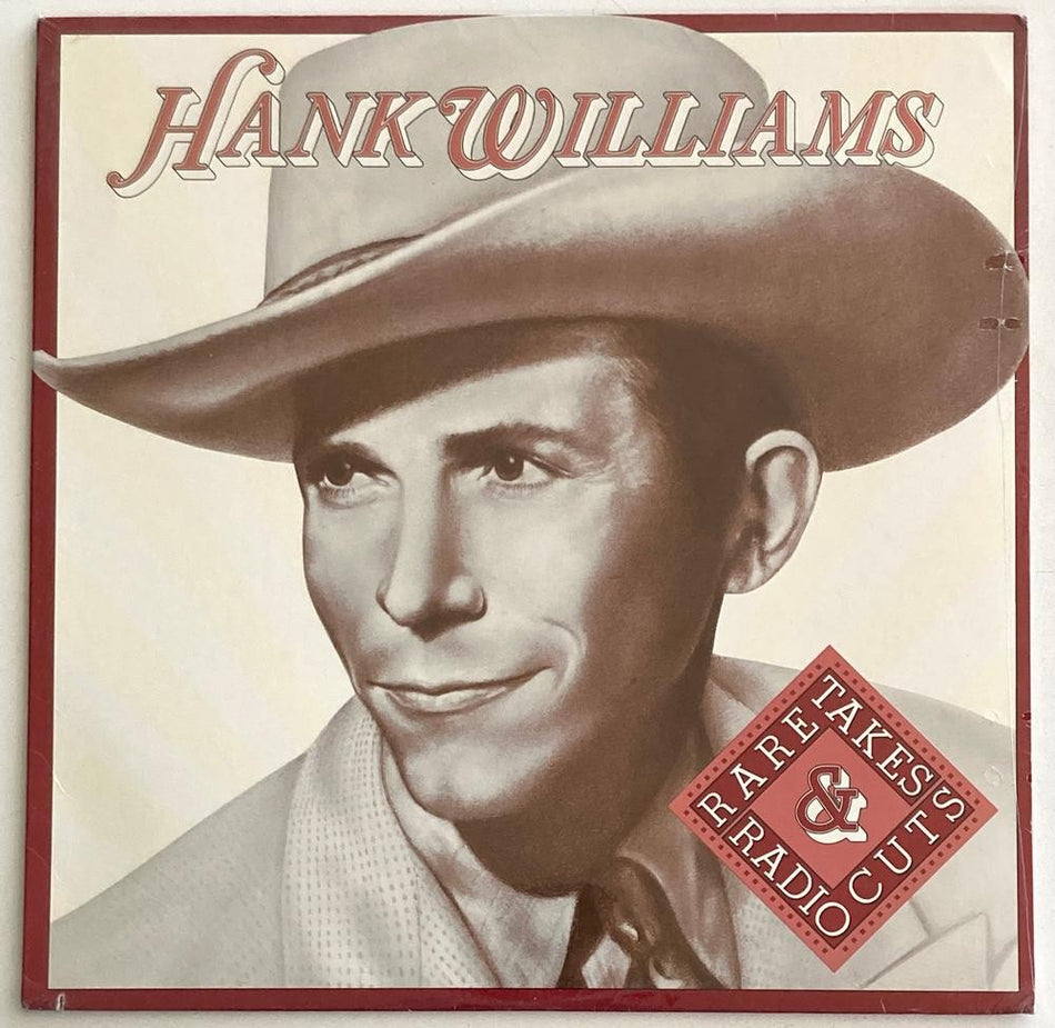 HANK WILLIAMS RARE TAKES & RADIO CUTS~SEALED ORIG 1984 LP~HONKY TONK
