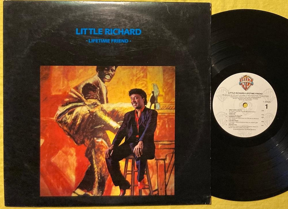 LITTLE RICHARD LIFETIME FRIEND~RARE ORIG 1986 WB LP~WOMACK~ROCK N ROLL