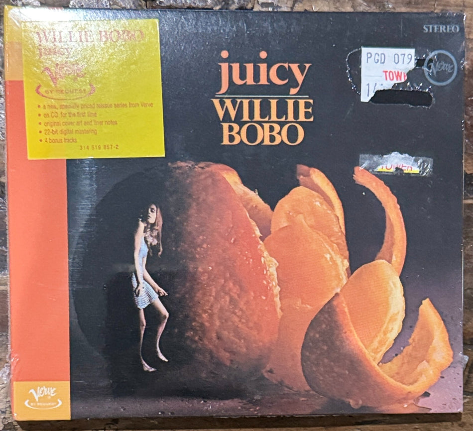 SEALED~WILLIE BOBO JUICY 1997 CD w/HYPE STICKER~SANTANA~LATIN JAZZ FUNK