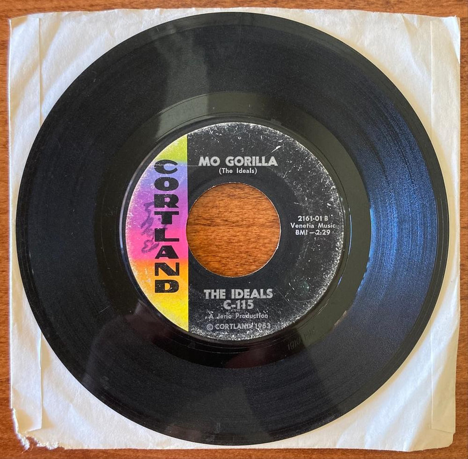THE IDEALS~FEELING OF A KISS / MO GORILLA~ORIG 1963 CORTLAND 7-INCH 45 SNGL~SOUL