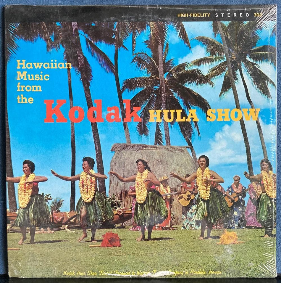 KODAK HULA SHOW~SEALED 1964 WAIKIKI RECORDS RE LP~EASTMAN~HAWAII~FRITZ HERMAN