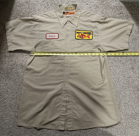 MEAT PUPPETS BAND COLLARED T-SHIRT~ADAM~ORIGINAL~GRAY~LARGE~LG~VERY RARE~VTG