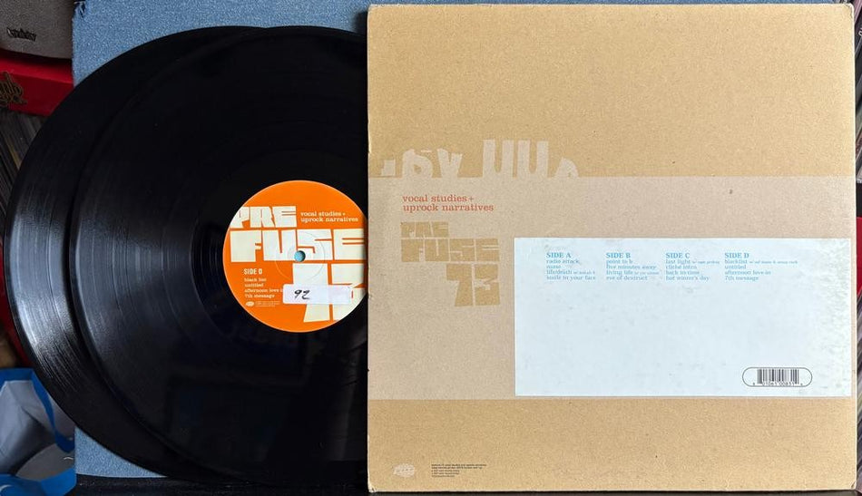 PREFUSE 73 VOCAL STUDIES UPROCK NARRATIVES~ORIG 2001 WARP UK 2-LP~HIP HOP~GLITCH