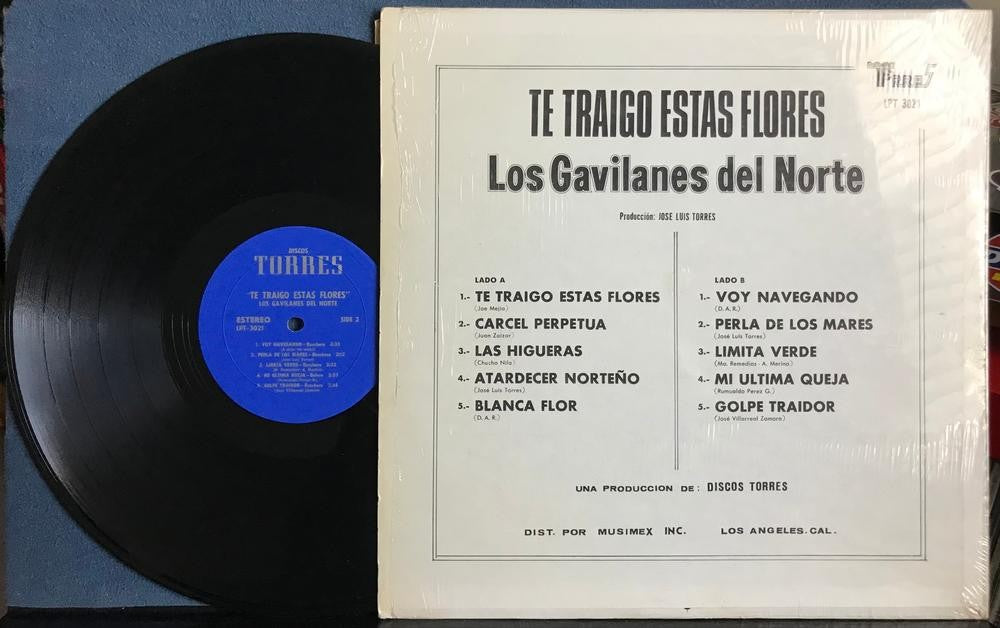 GAVILANES DEL NORTE~TE TRAIGO ESTAS FLORES~1972 DISCOS TORRES LP~SHRINK~RANCHERA