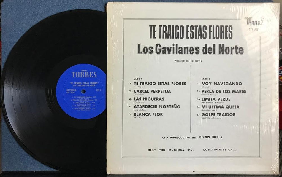 GAVILANES DEL NORTE~TE TRAIGO ESTAS FLORES~1972 DISCOS TORRES LP~SHRINK~RANCHERA