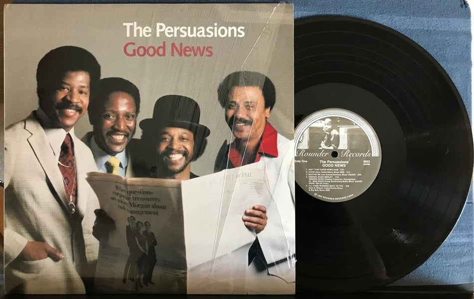 THE PERSUASIONS GOOD NEWS~NM- 1982 ROUNDER QUIEX AUDIOPHILE 1st PRESS LP~SHRINK