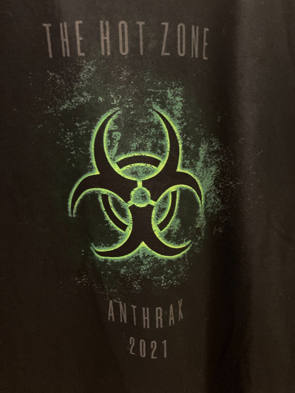 THE HOT ZONE ANTHRAX 2021 TV / MOVIE PROMO-ONLY LIMITED EDITION T-SHIRT~XL~BLACK