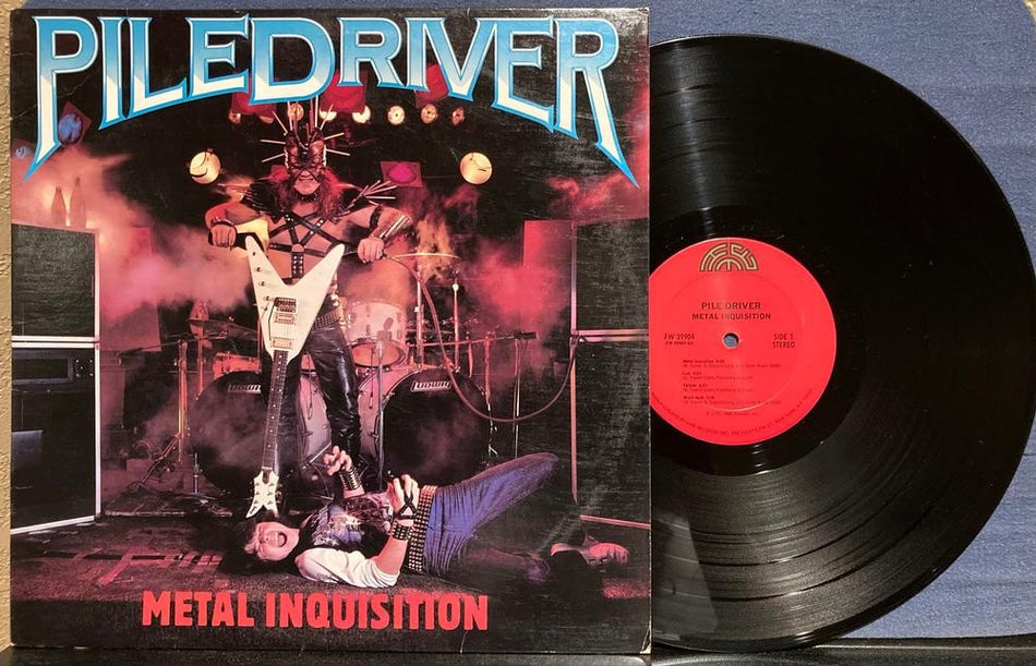 PILEDRIVER METAL INQUISITION~VG++ 1985 HME CENSORED FIRST U.S. PRESS LP~THRASH