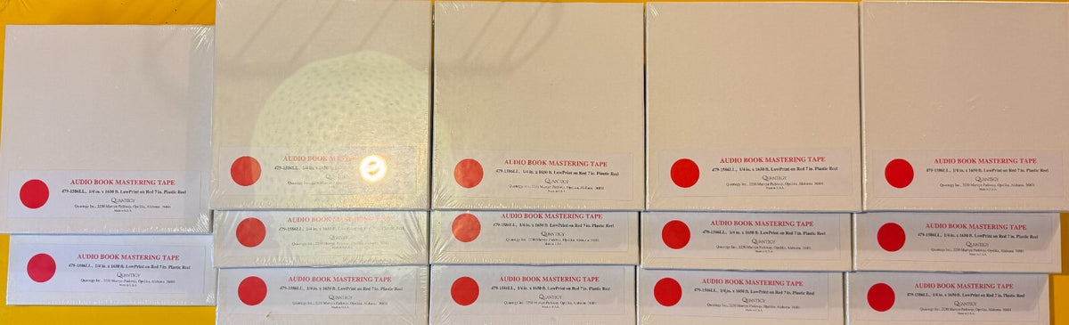SEALED 7" AMPEX / QUANTEGY 479 LOW PRINT AUDIO REEL TO REEL TAPES~14 AVAILABLE