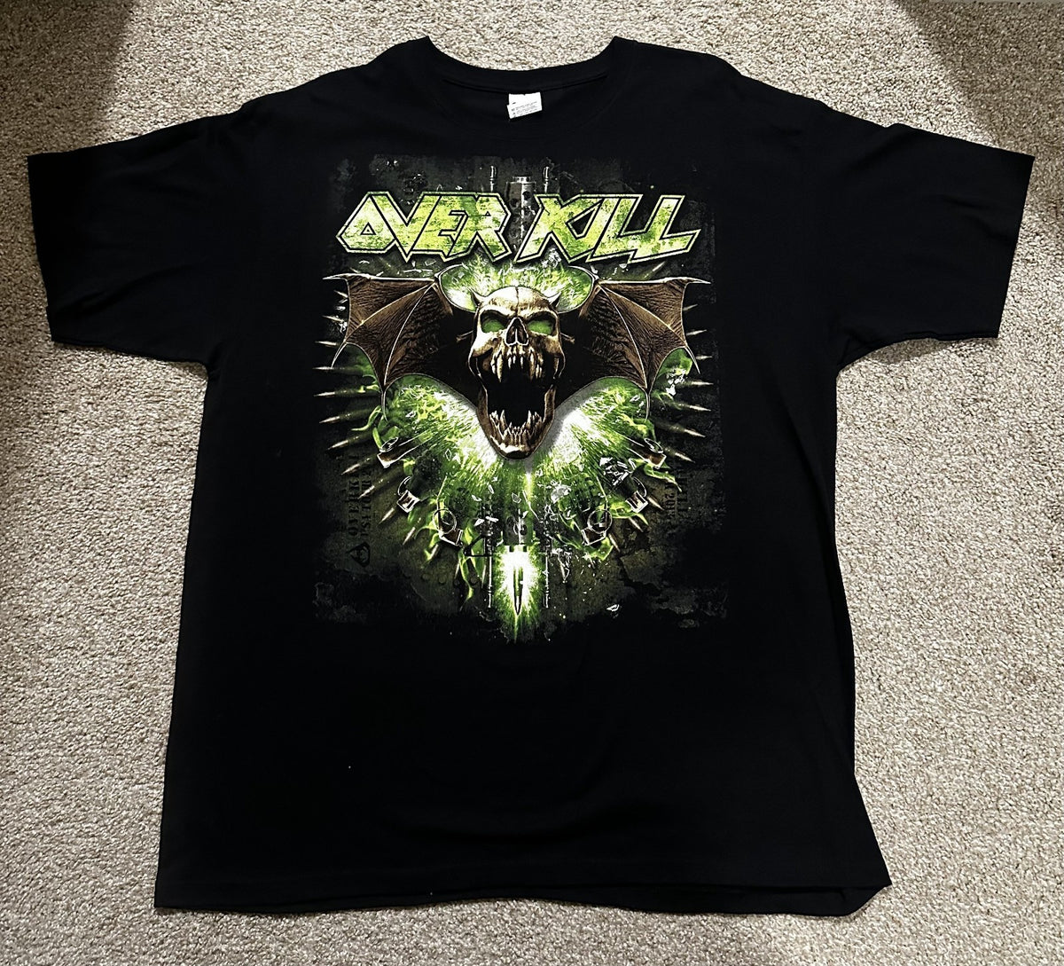 OVERKILL CONCERT T-SHIRT~2013 USA TOUR~XL~BLACK~ORIGINAL~EXC COND~RARE~VINTAGE