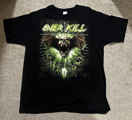 OVERKILL CONCERT T-SHIRT~2013 USA TOUR~XL~BLACK~ORIGINAL~EXC COND~RARE~VINTAGE