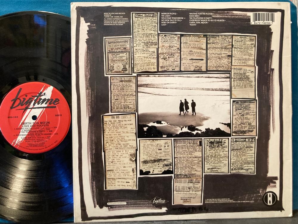 LOVE AND ROCKETS EARTH SUN MOON~VG++ ORIG 1987 BIGTIME LP~DARKWAVE~DANIEL ASH