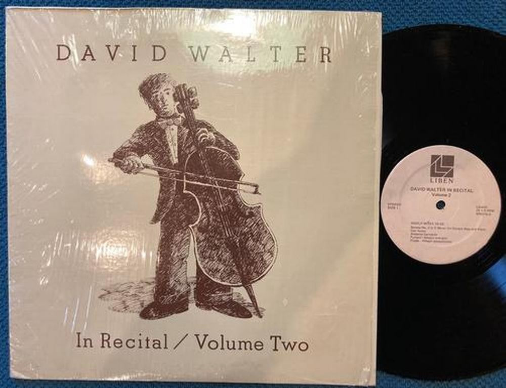 DAVID WALTER IN RECITAL VOLUME TWO~NM ORG 1980 LIBEN LP~SHRINK~DOUBLE BASS~MISEK