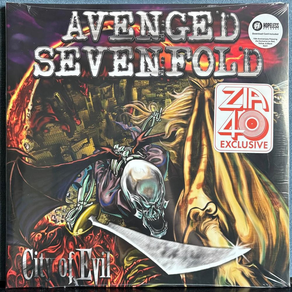 AVENGED SEVENFOLD CITY OF EVIL~RARE SEALED LIMITED 2020 ZIA EXCLUSIVE RE 2-LP