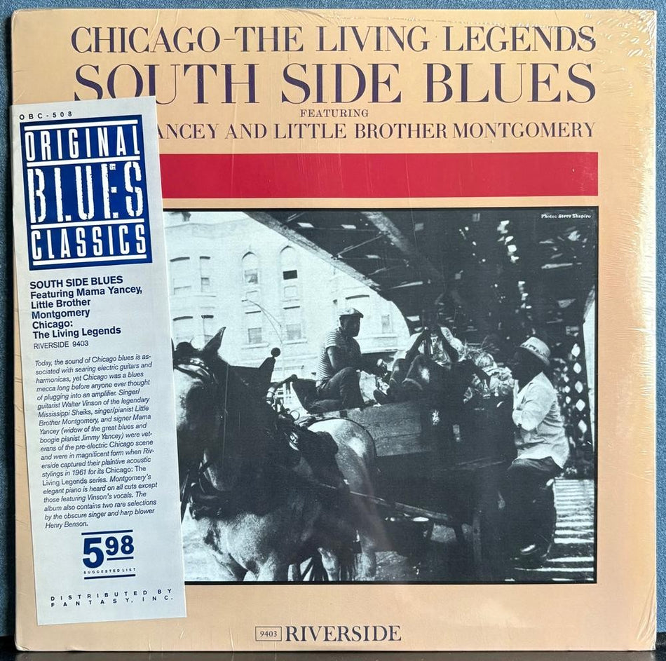 MAMA YANCEY~LITTLE BROTHER MONTGOMERY~SOUTH SIDE BLUES~SEALED 1984 OBC LP~BLUES
