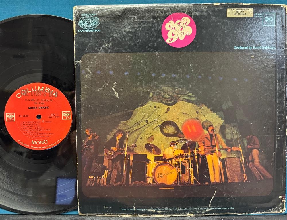 MOBY GRAPE SELF-TITLED LP PROMO COVER w/UNCENSORED FINGER COVER~CL 2698 MONO