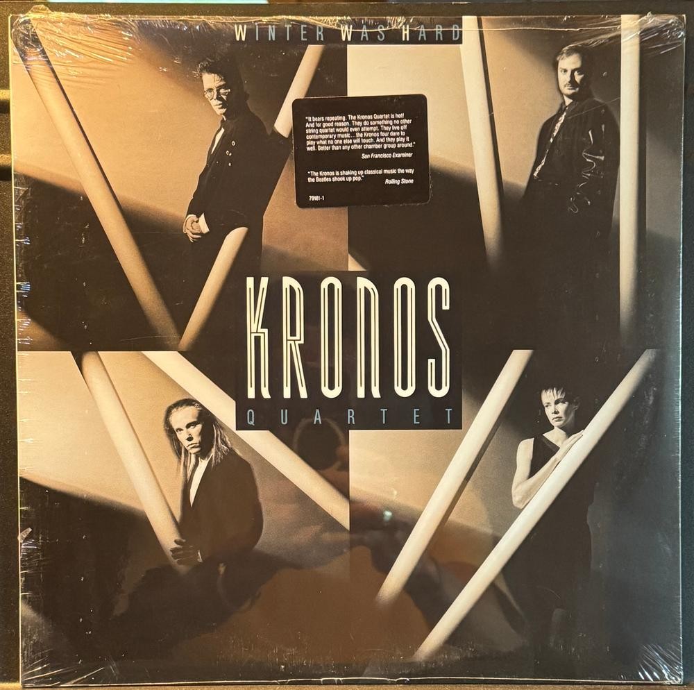 KRONOS QUARTET WINTER WAS HARD~SEALED 1988 ALT-CLASSICAL JAZZ LP~HYPE STICKER