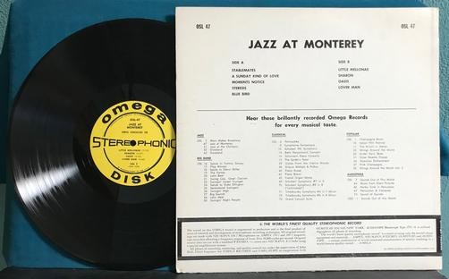 VIRGIL GONSALVES BIG BAND + 6~JAZZ AT MONTEREY~1959 DG 1st PRESS LP~YELLOW LBLS