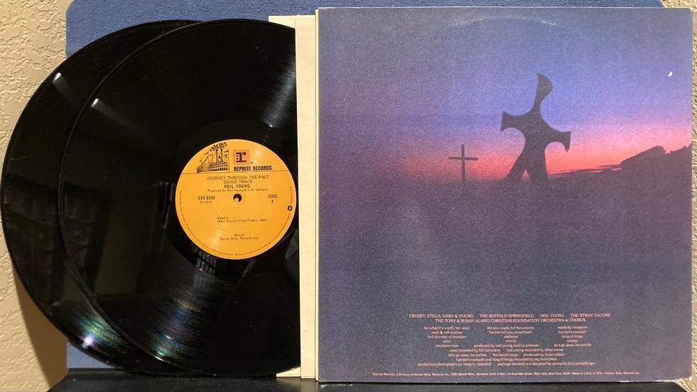 NEIL YOUNG JOURNEY THROUGH THE PAST~NM- 1972 1st PRESS 2-LP w/DIE CUT CVR~INNERS