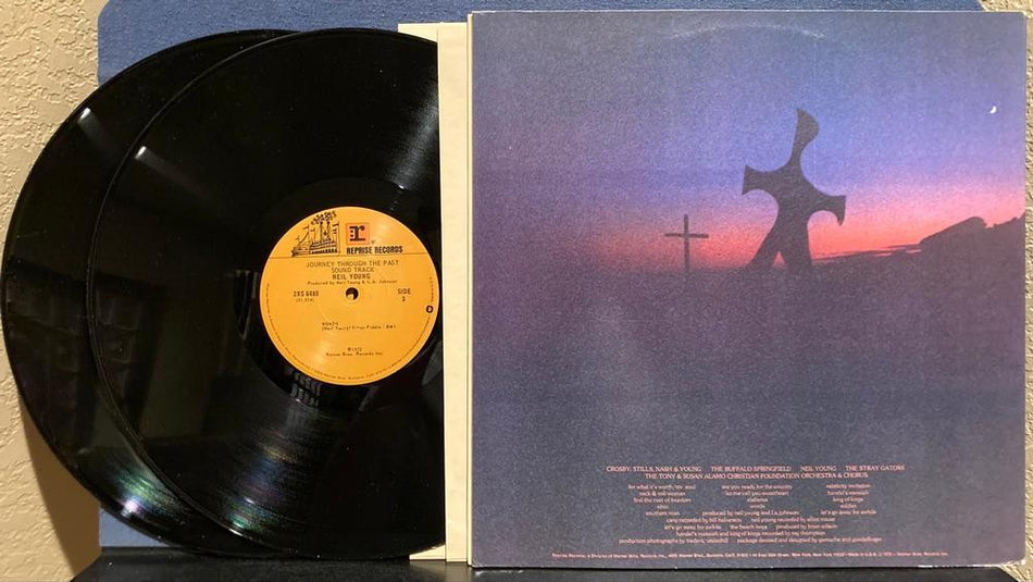 NEIL YOUNG JOURNEY THROUGH THE PAST~NM- 1972 1st PRESS 2-LP w/DIE CUT CVR~INNERS