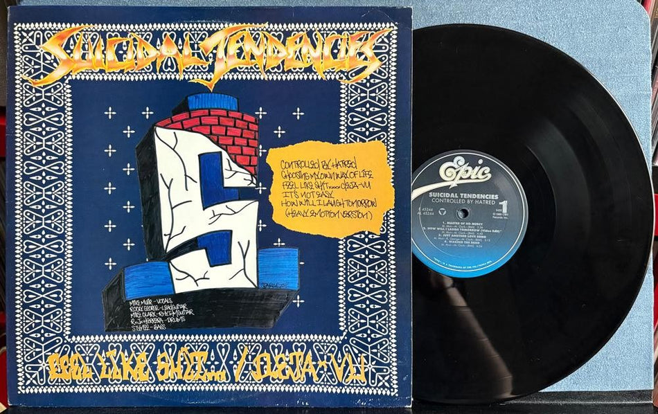 SUICIDAL TENDENCIES CONTROLLED BY HATRED FEEL LIKE SH*T DEJA VU~ORG 1989 EPIC LP