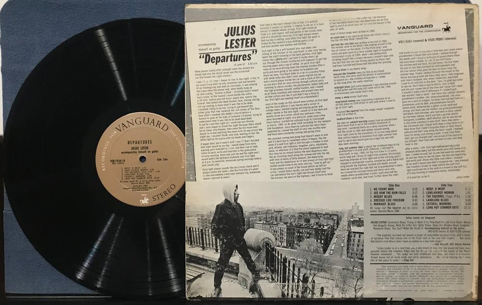 JULIUS LESTER DEPARTURES~NM- ORIG 1967 VANGUARD STEREO FIRST PRESS LP~BLUES