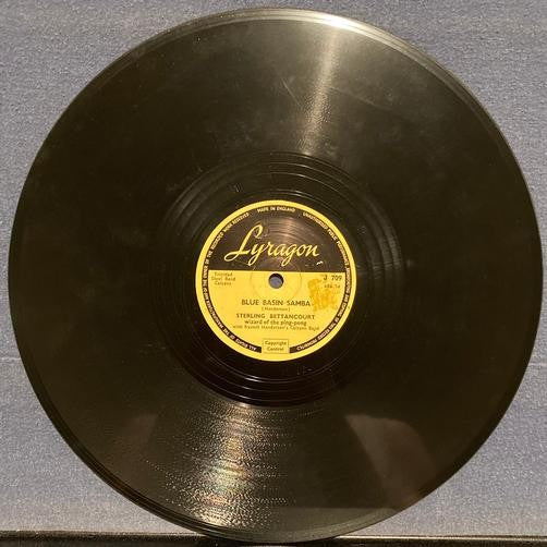 BETTANCOURT/BRYANT~BLUE BASIN SAMBA/LITTLE BOY CALYPSO~'53 LYRAGON UK 10" 78 RPM