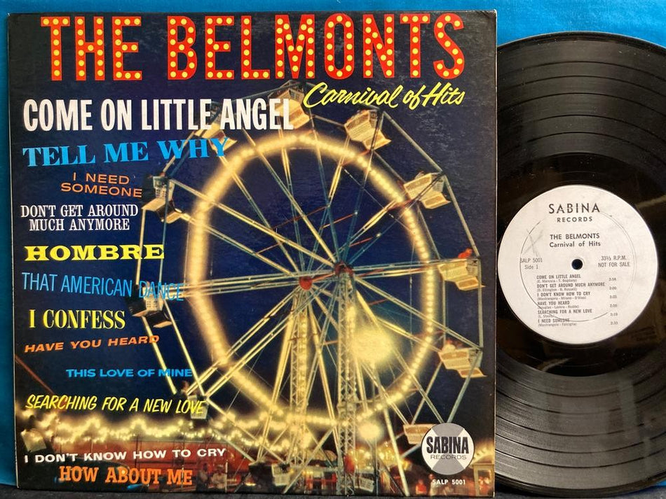 DION~BELMONTS CARNIVAL OF HITS~VG++ 1962 WHITE LABEL PROMO~SABINA~COME ON ANGEL