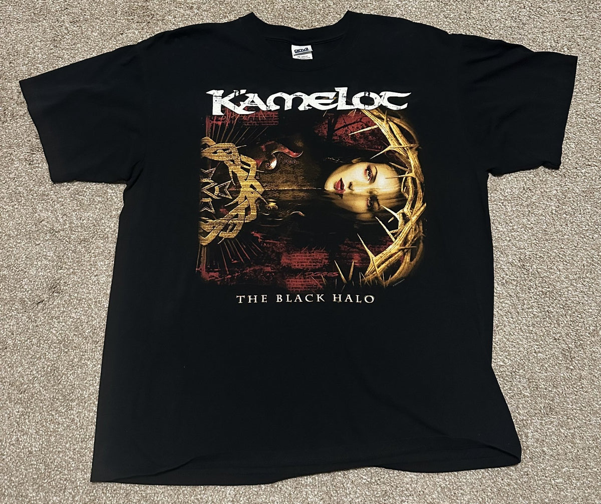 KAMELOT CONCERT T-SHIRT~2006 TOUR~THE BLACK HALO~ORIGINAL~XL~BLACK~EXC COND~VTG