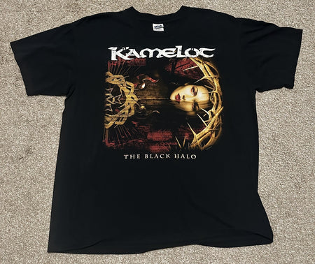 KAMELOT CONCERT T-SHIRT~2006 TOUR~THE BLACK HALO~ORIGINAL~XL~BLACK~EXC COND~VTG