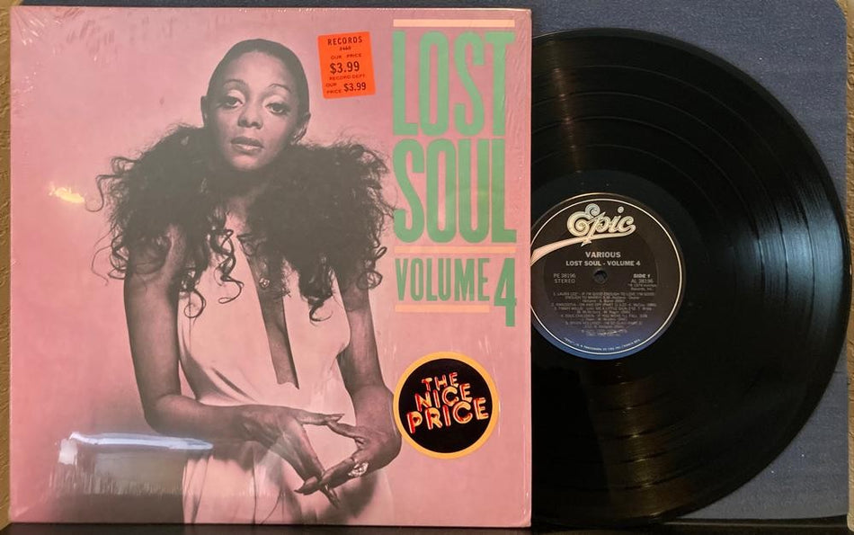 LOST SOUL VOLUME 4~VG++ 1982 EPIC COMPILATION LP w/SHRINK~ANACOSTIA~CODAY~WOMACK