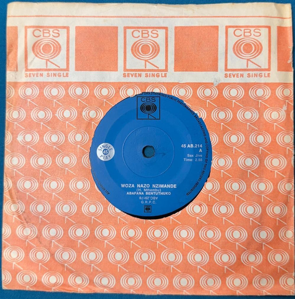 SOUTH AFRICA 45~ABAFANA BENTUTHUKO WOZO NAZO NZIMANDE/ EVER GREEN~'70s JIVE~HEAR